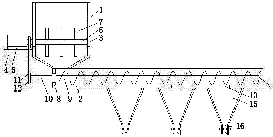 Feed feeding device for raising pigs