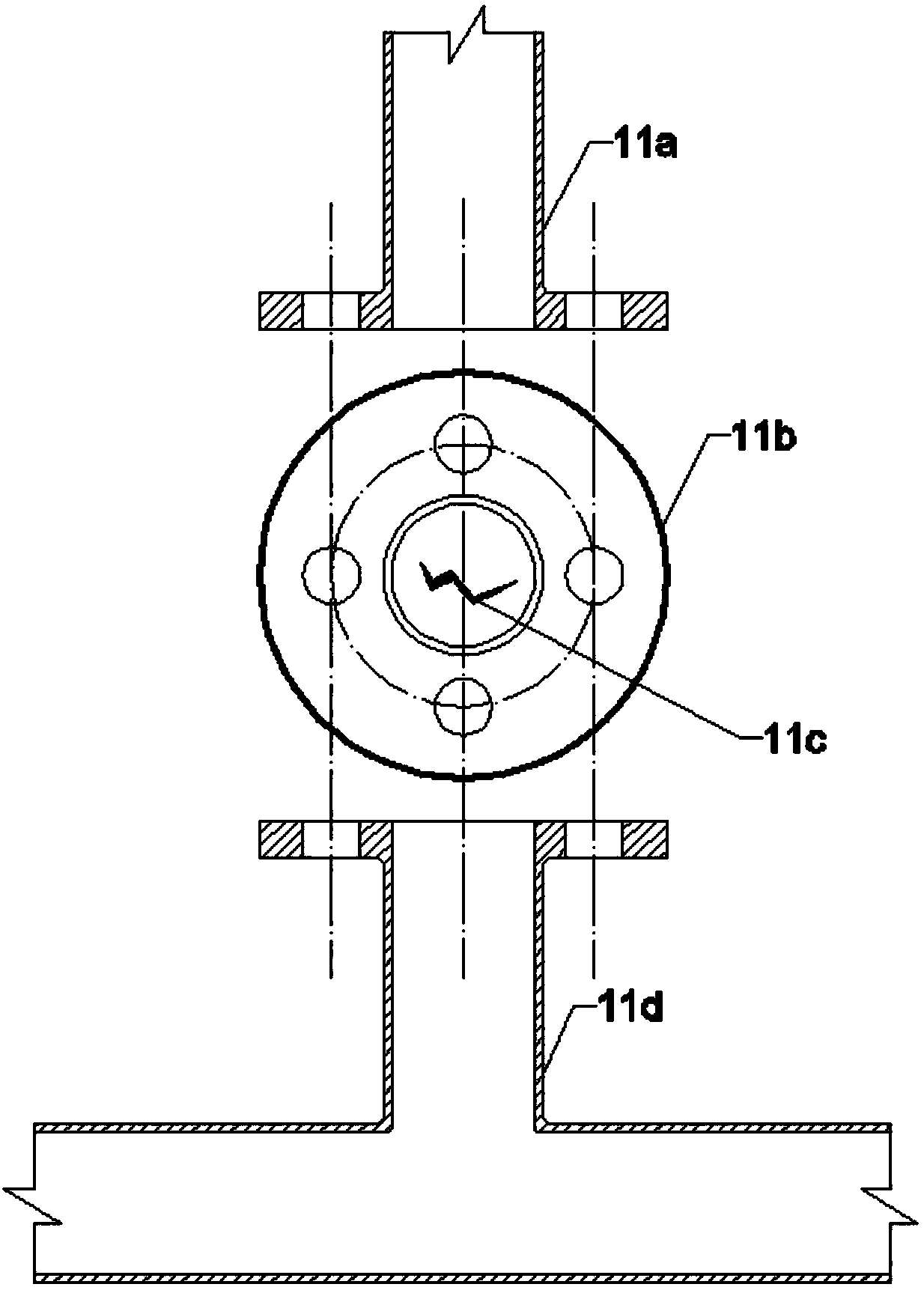 Underwater gas phase pipeline leakage and diffusion experiment device