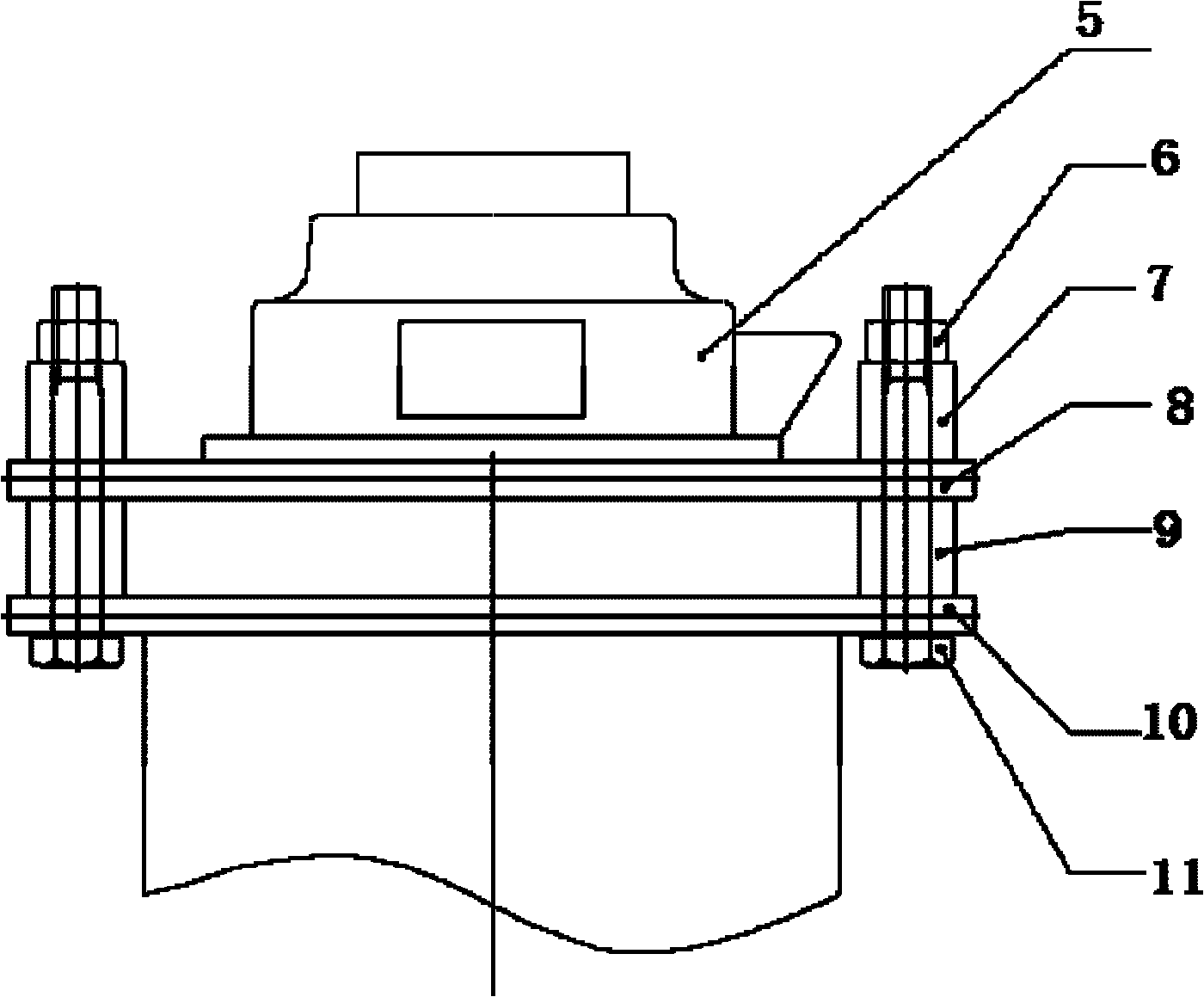 Rubber spring damping shock absorber