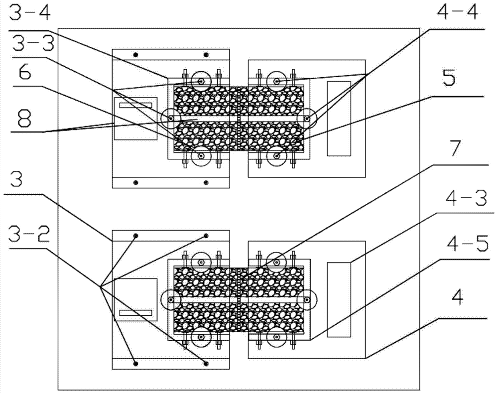 A device and method for testing the bond fatigue performance of pavement filling materials