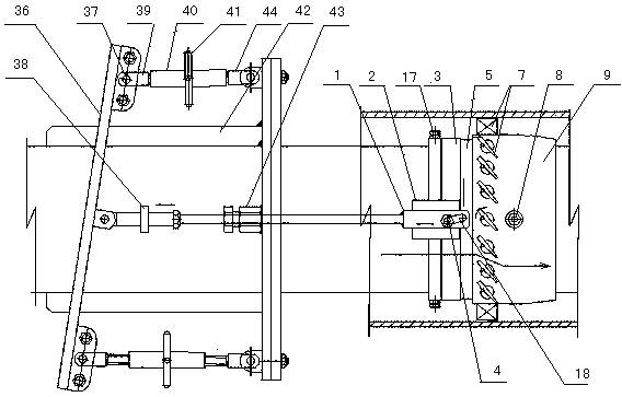 Blade angle adjustable four-channel whirl pulverized coal burner