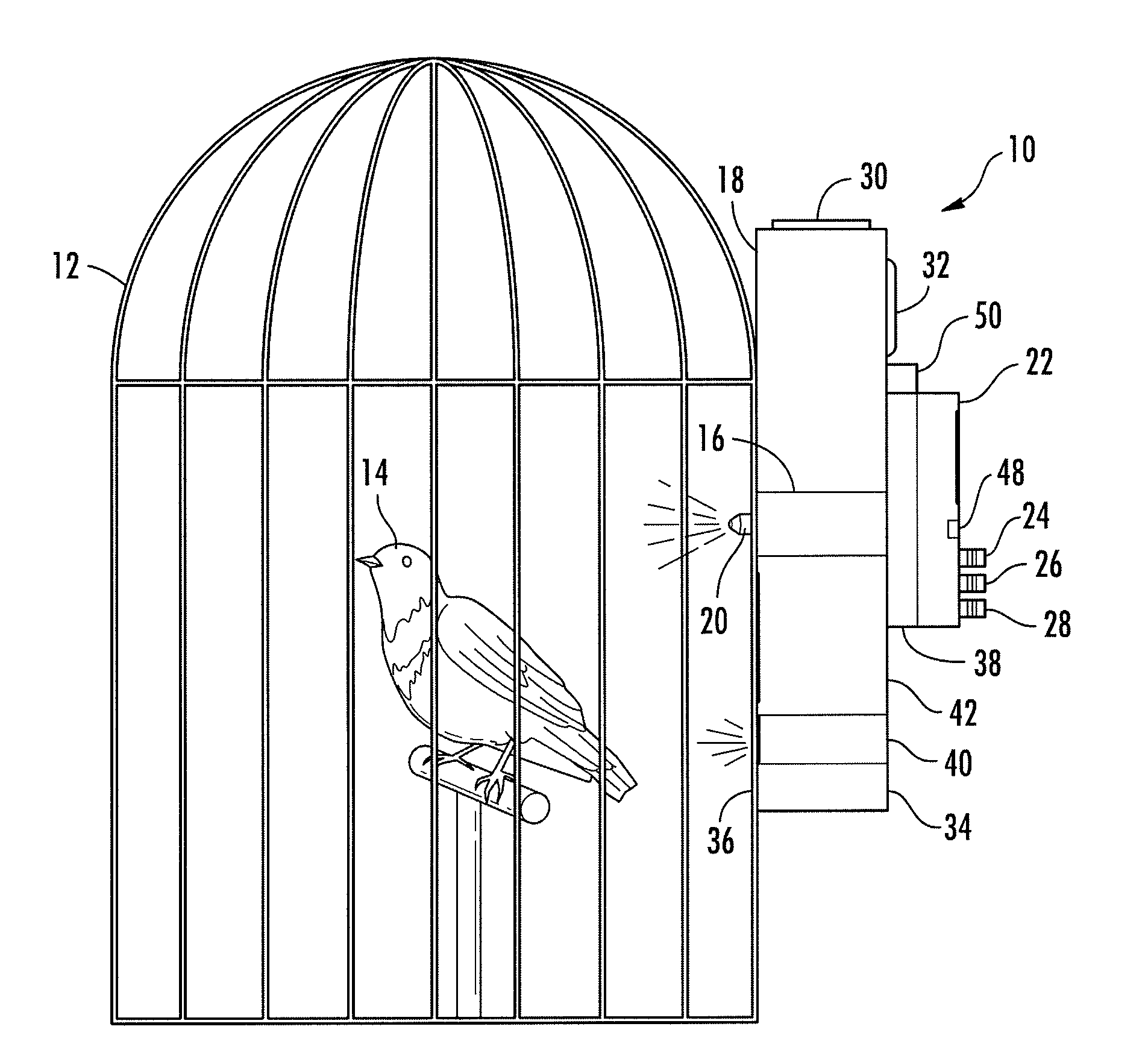 Mister device and method for misting