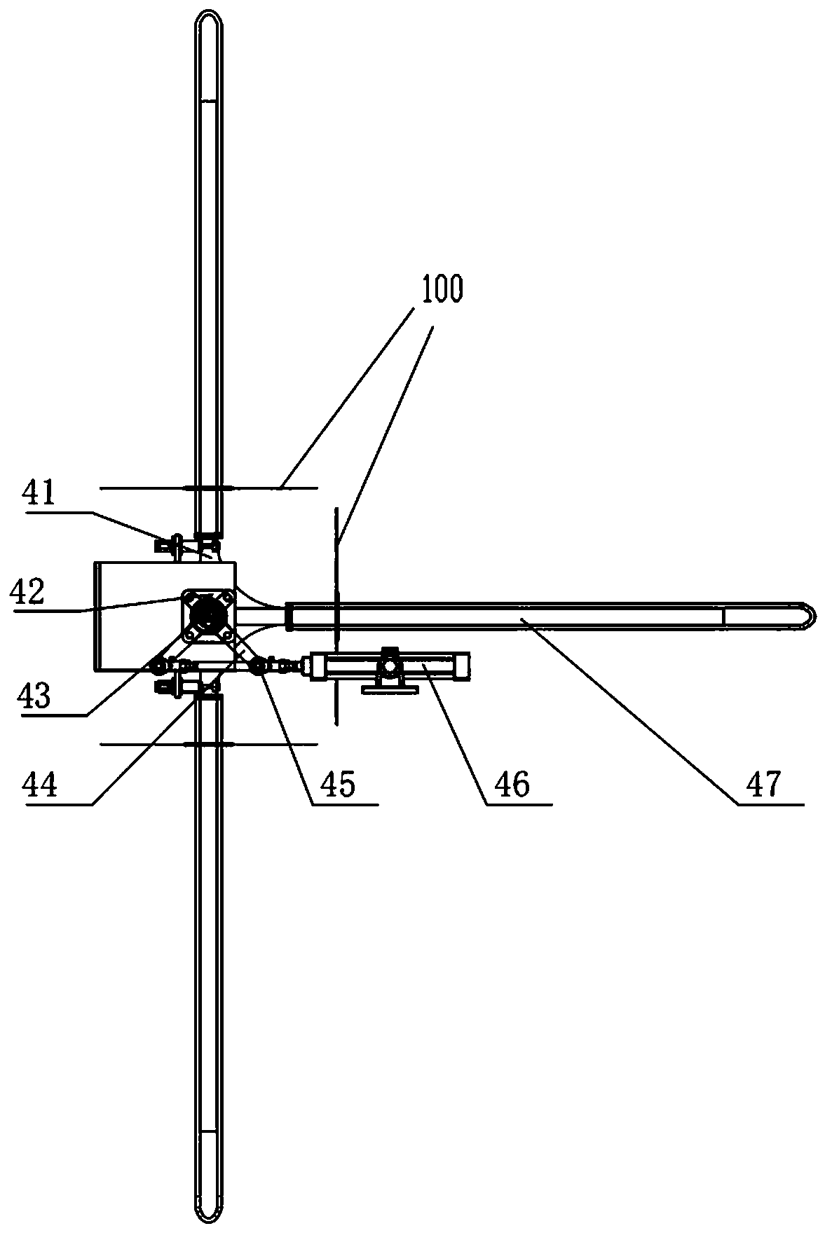 A bag feeding mechanism for taking bags from hanging bags