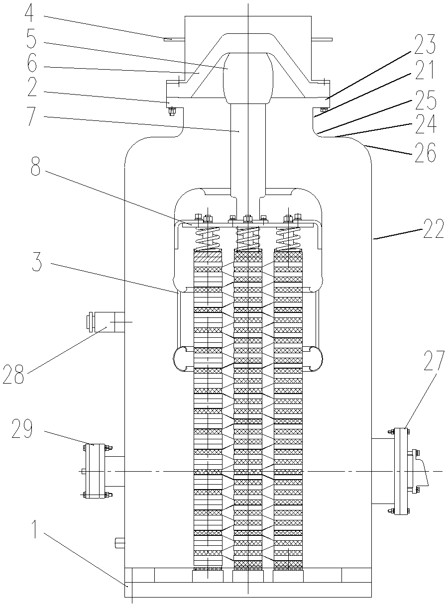 Gapless metal oxide arrester