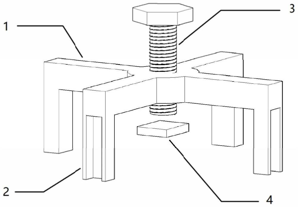 Strong magnetic fastening device for leakage stoppage under pressure in high-temperature environment and chemical equipment