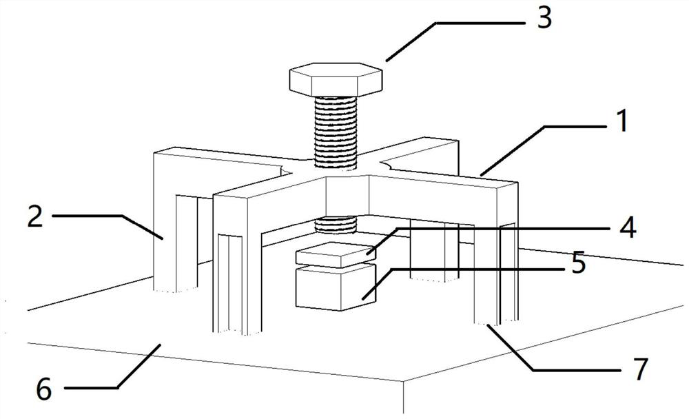 Strong magnetic fastening device for leakage stoppage under pressure in high-temperature environment and chemical equipment