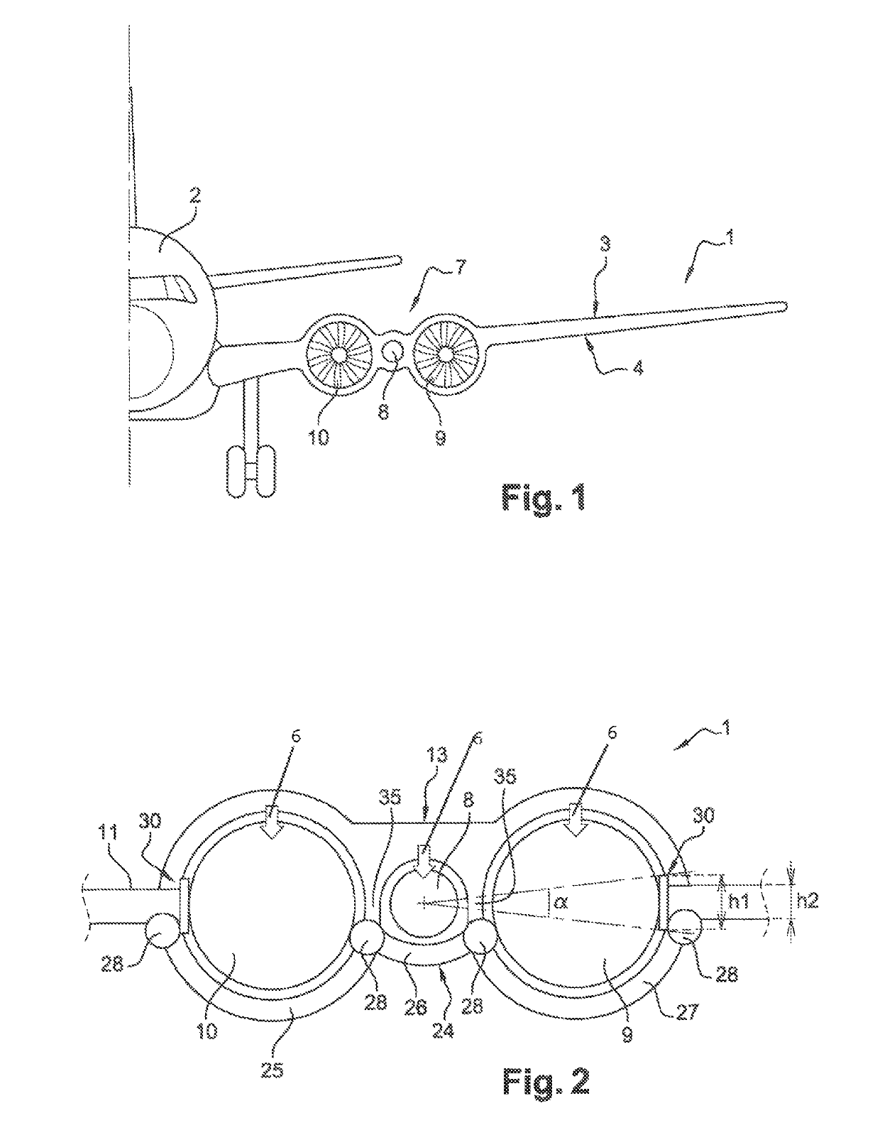 Propulsive wing of an aircraft