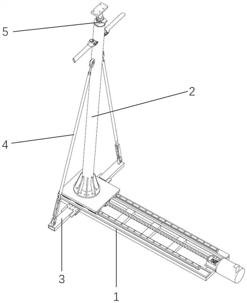 Movable supporting device for rocket engine assembly