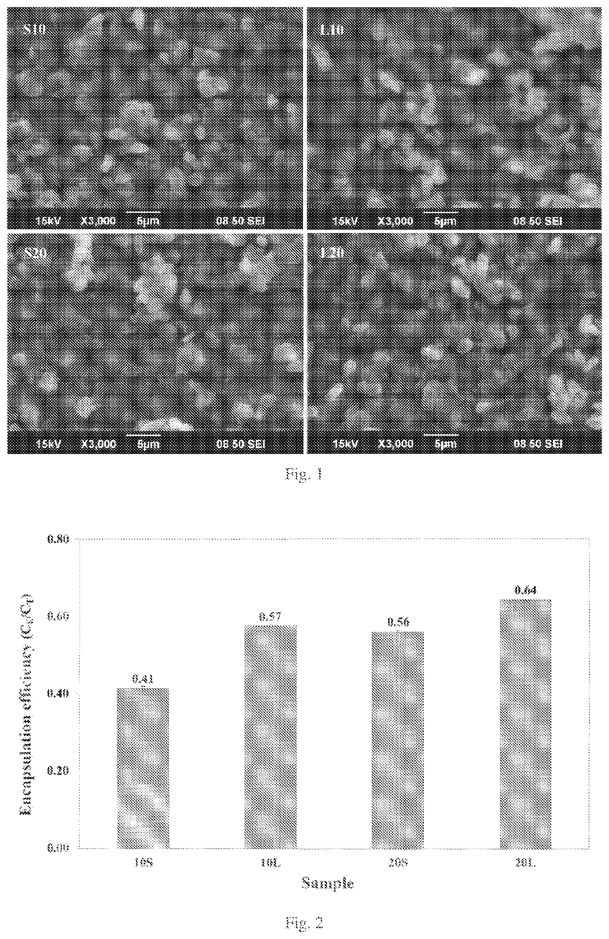 Method of production of a composite of yeast-derived beta glucan particle with incorporated poorly-water-soluble low-molecular-weight compound, pharmaceutical preparation and use thereof