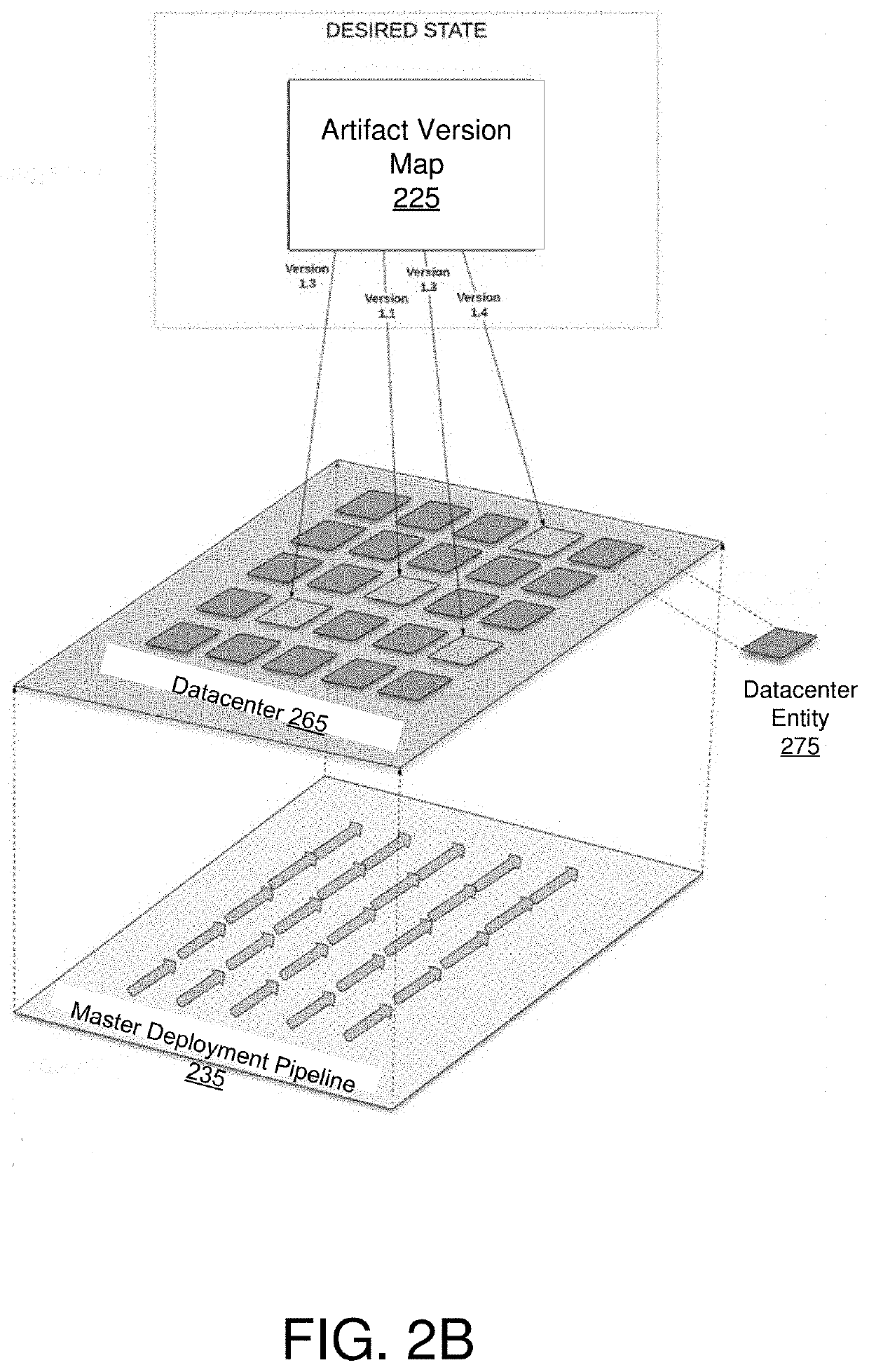 Optimized compilation of pipelines for continuous delivery of services on datacenters configured in cloud platforms