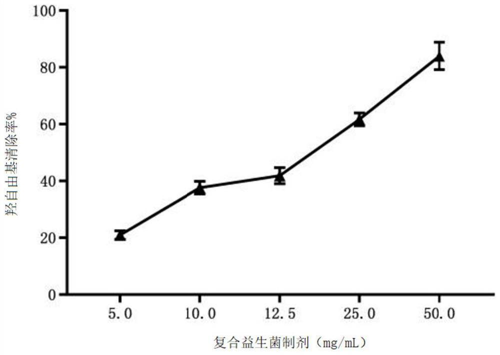 New application of composite probiotic preparation to field of oxidation resistance