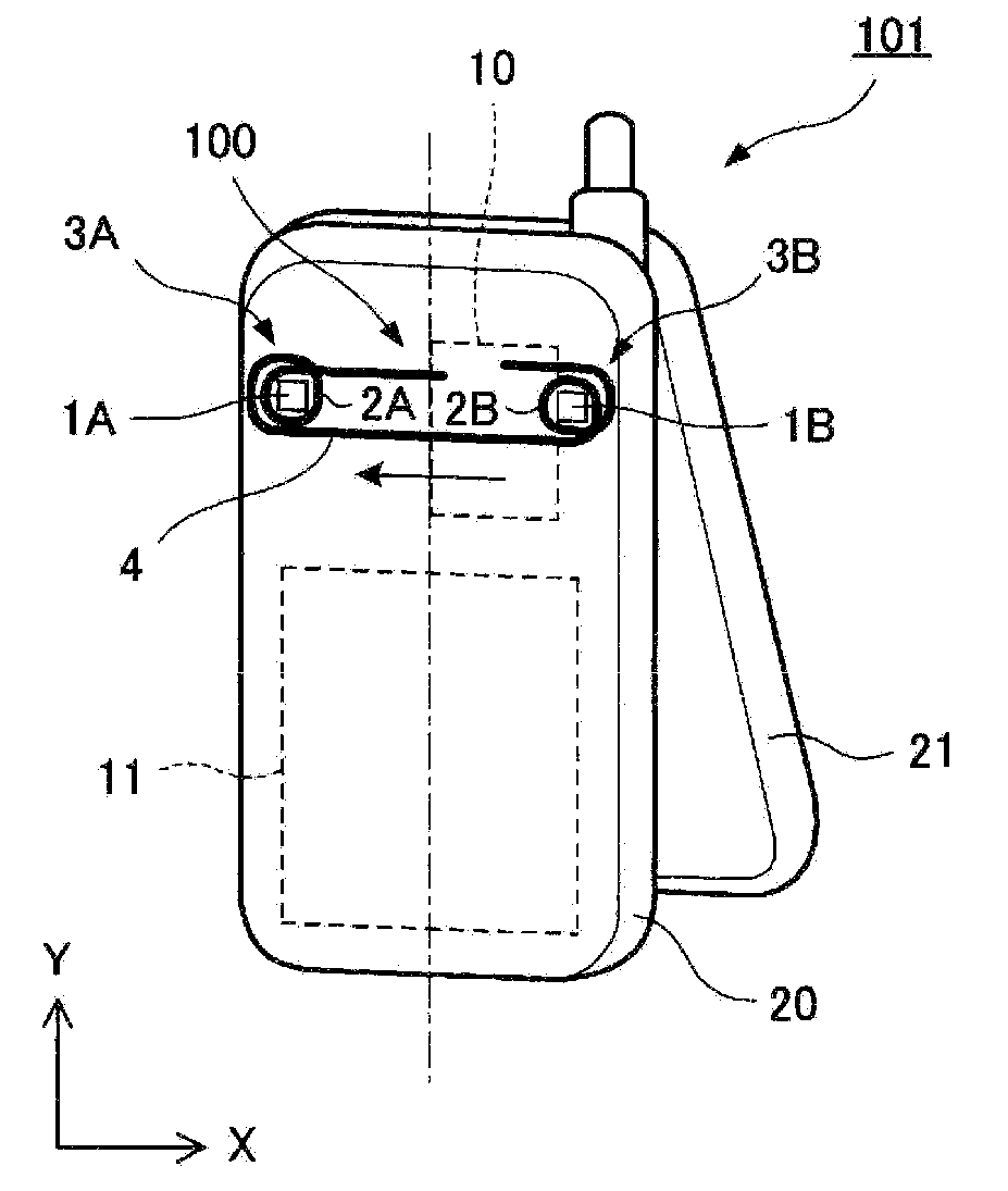 Coil antenna and portable electronic apparatus