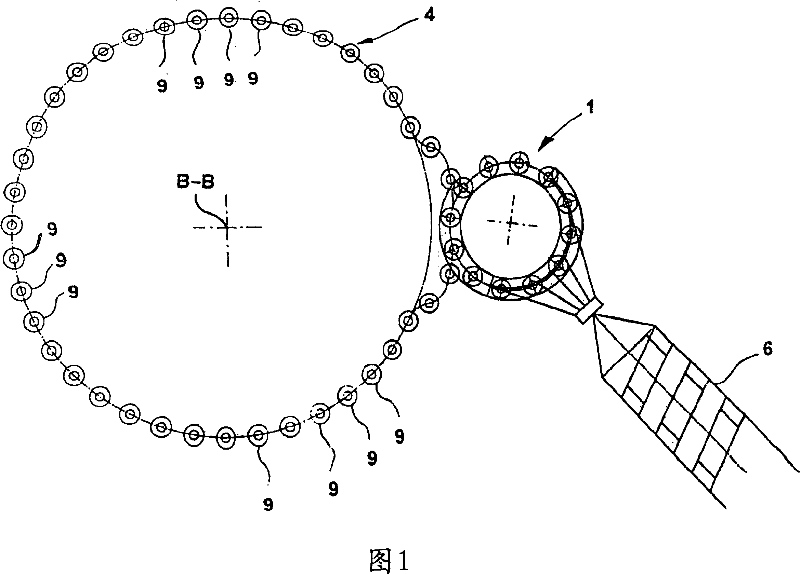 Device and method for compression moulding of plastic articles