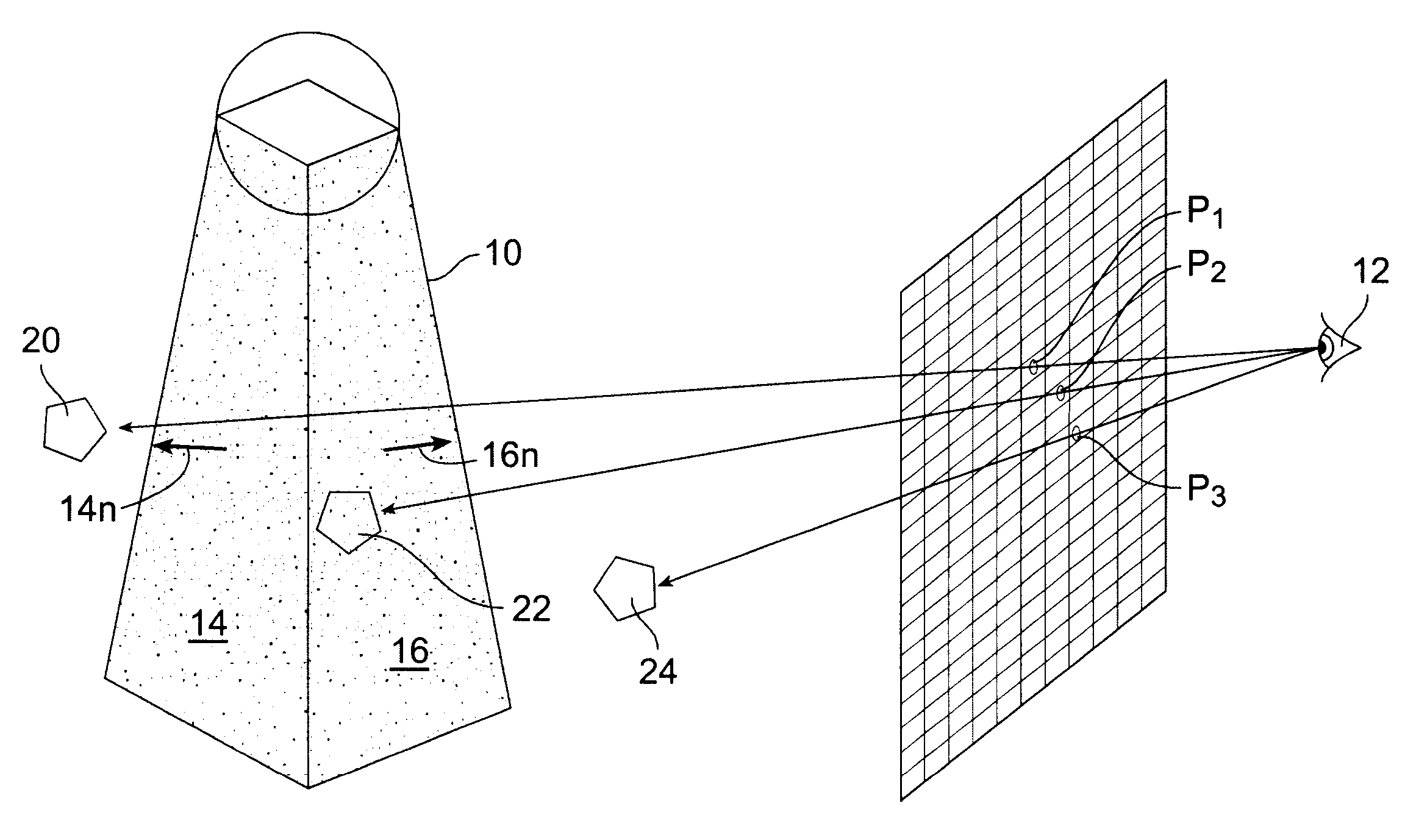 Method for rendering shadows using a shadow volume and a stencil buffer