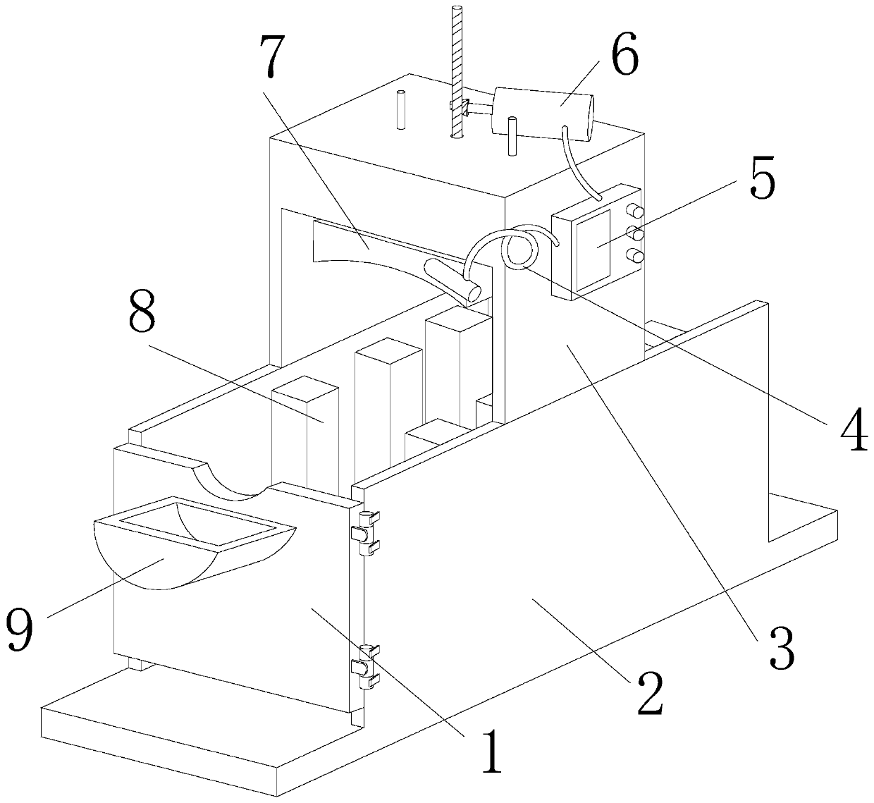 Automatic combing device for fine-wool sheep breeding according to wool thickness