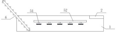 Sewage treatment device for canned fruit processing