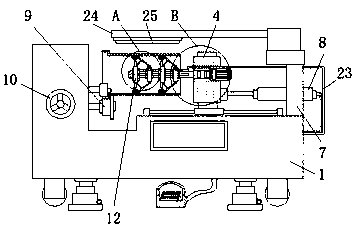 Horizontal type small shrimp head bending machine