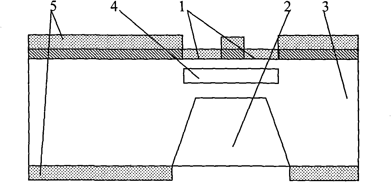 Sn/Au eutectic based chip partial vacuum packaging method of resonance type pressure sensor