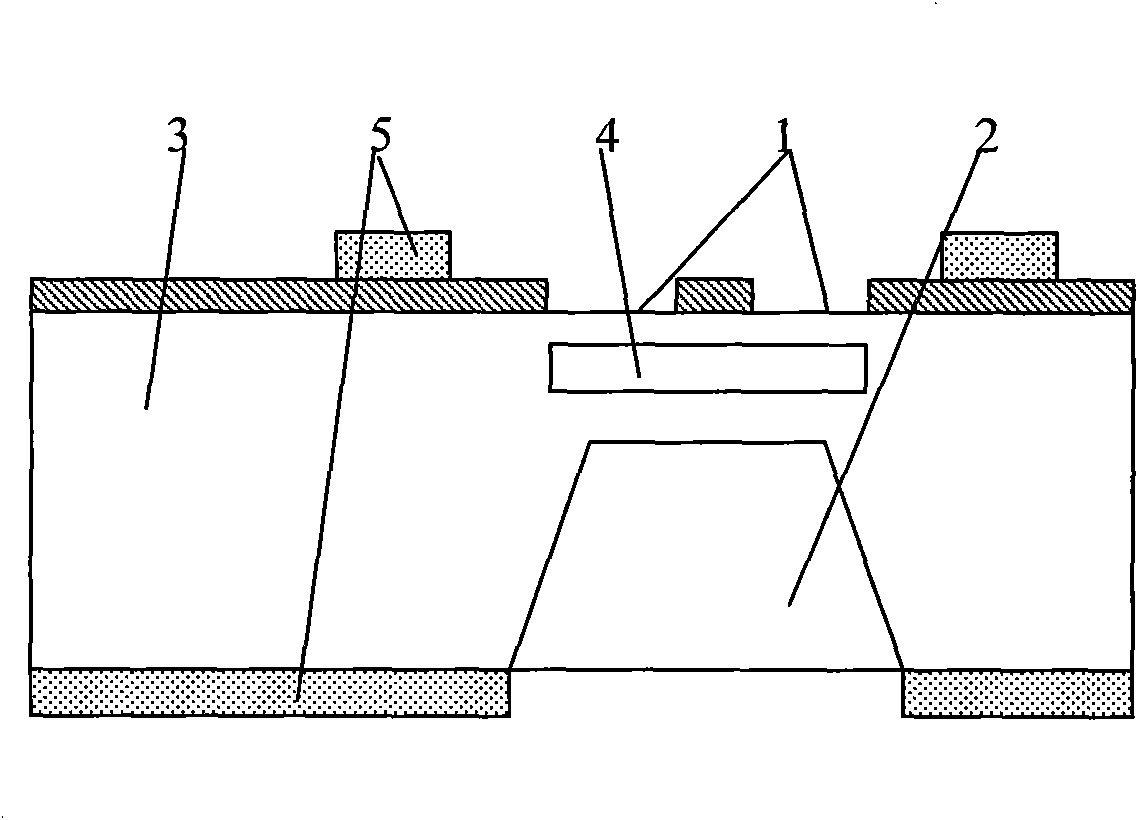 Sn/Au eutectic based chip partial vacuum packaging method of resonance type pressure sensor