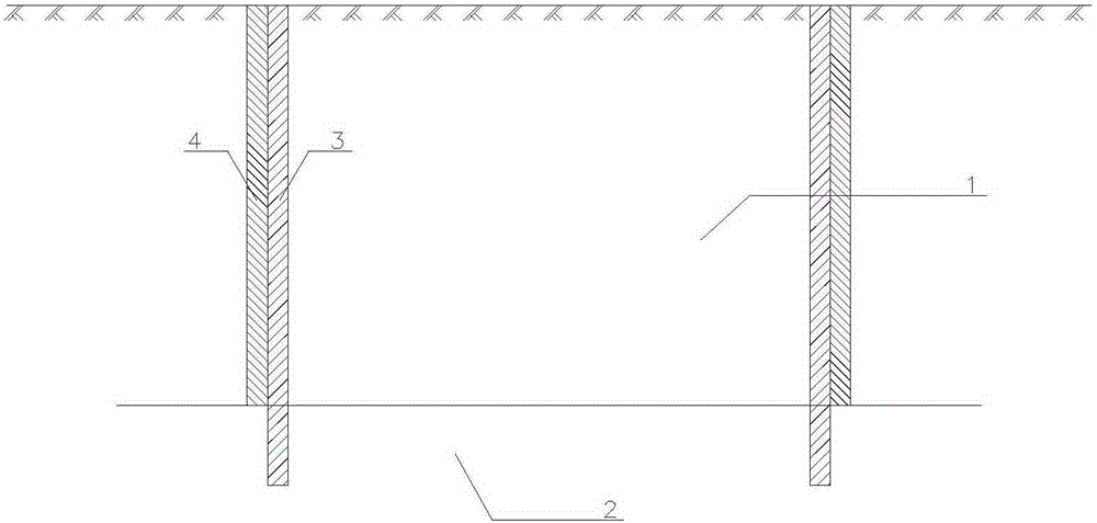 Water stop method for upper-soft and lower-hard water-rich stratum foundation pit engineering retaining structure