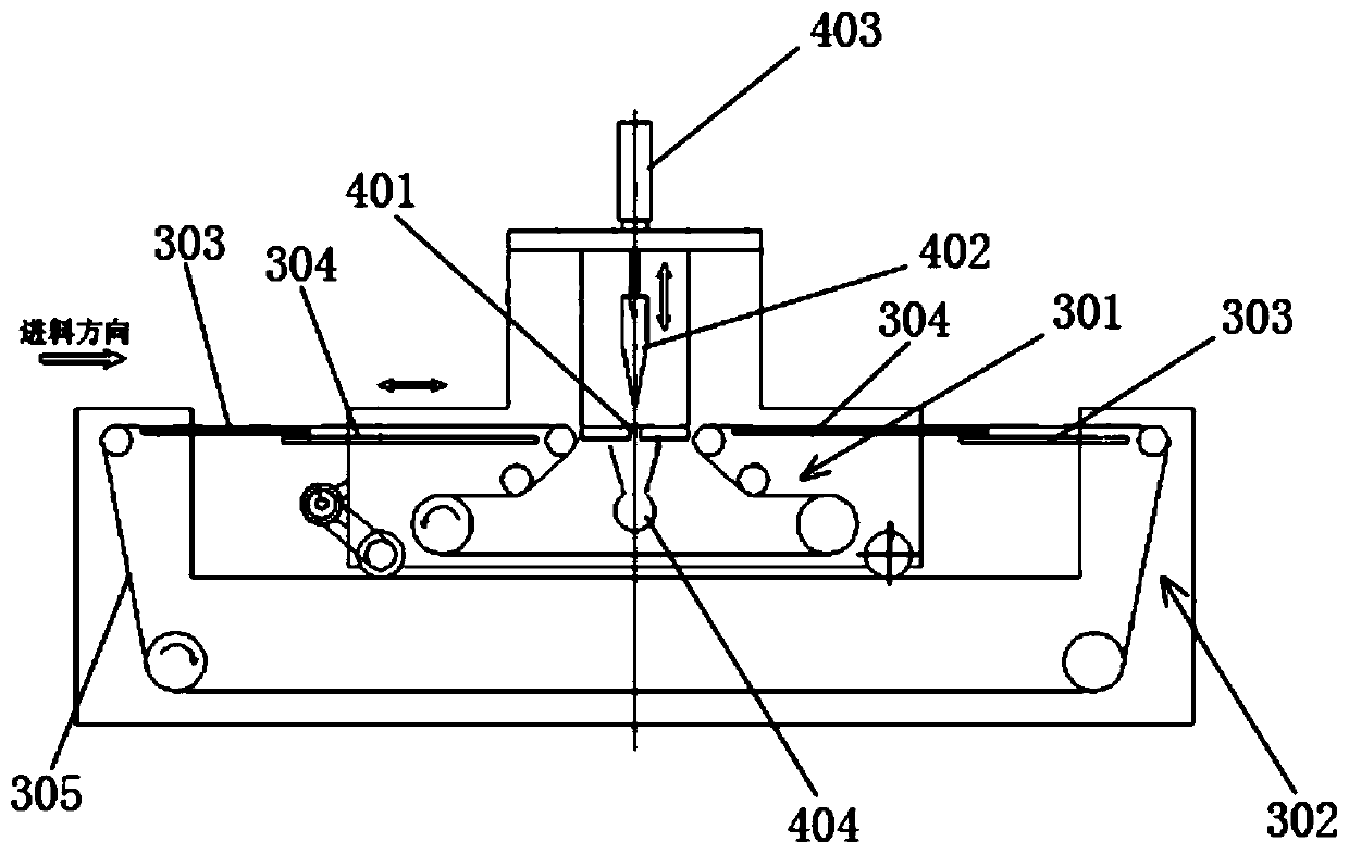 Continuous slab cutting device and method for cutting continuous slab