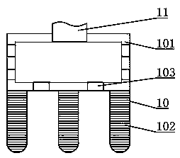 Pressure reduction and dust prevention mold for metal bar processing