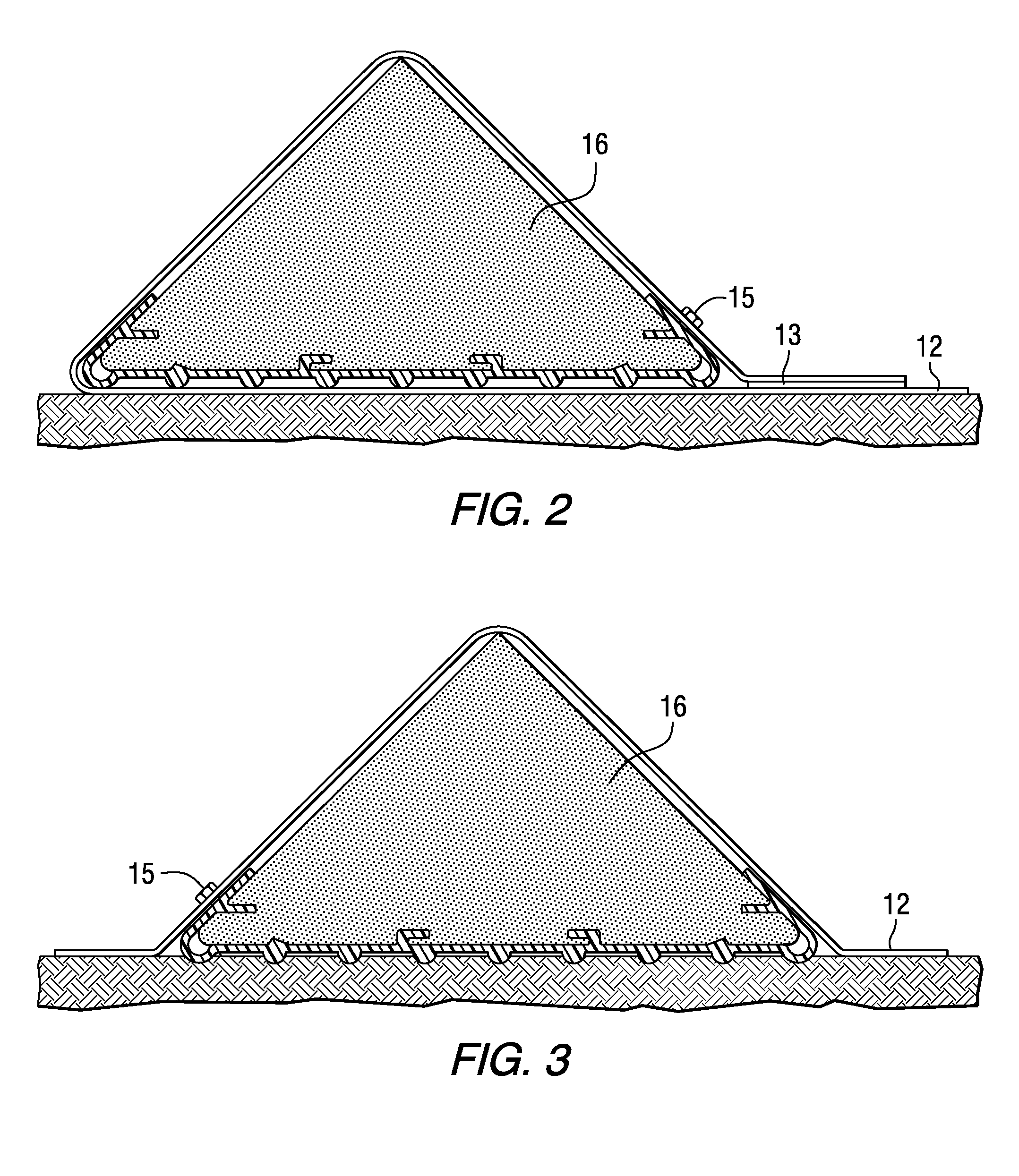 Berms for protective liners