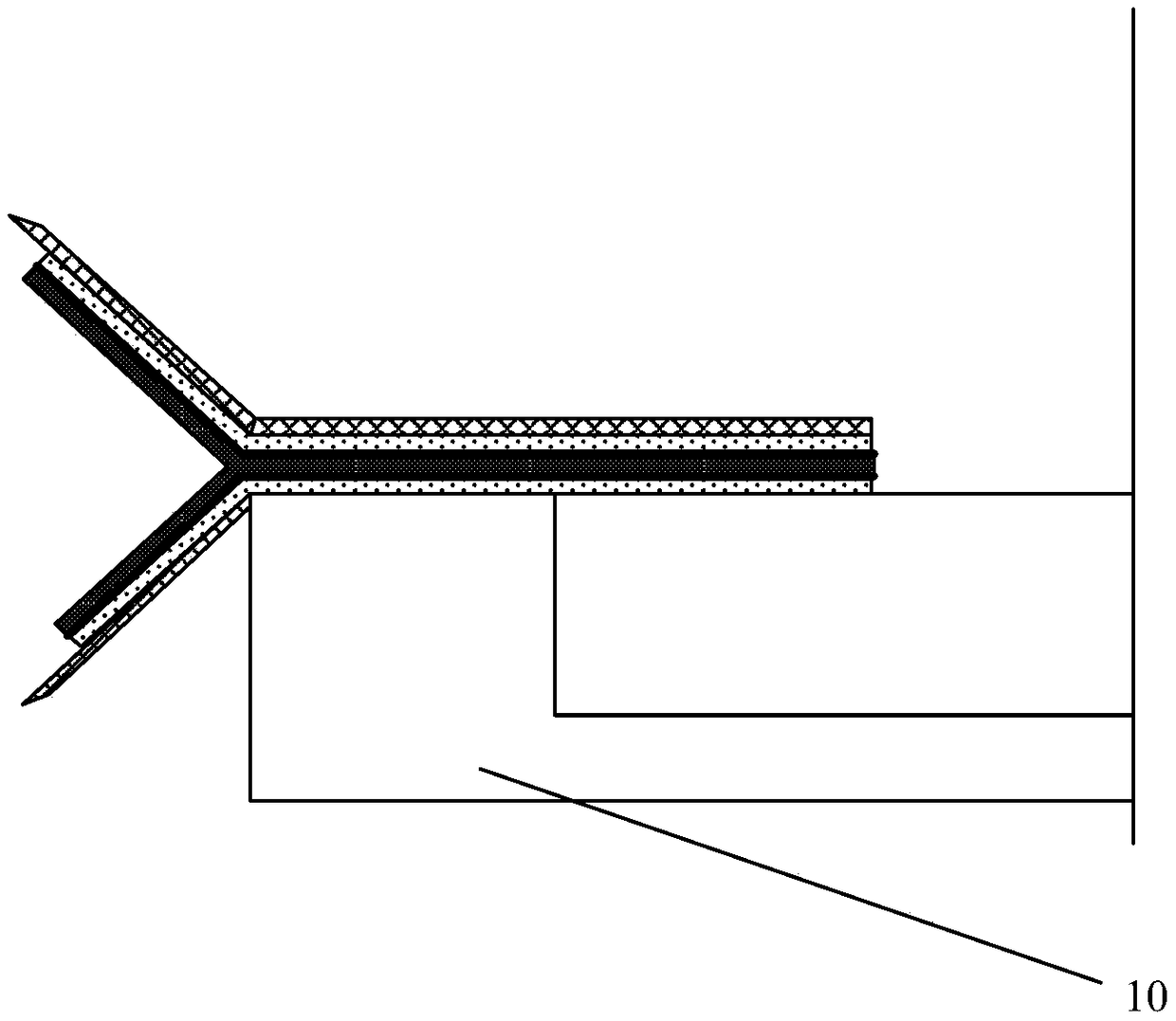 Edge wrapping tape and display device