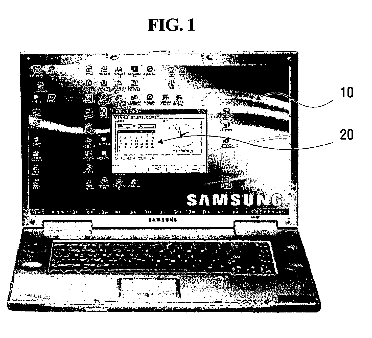 Method and apparatus for reducing power consumption in display area