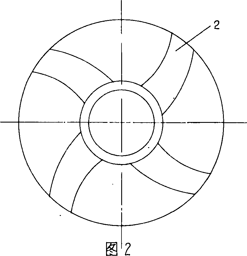 Die pressing plastic and steel fan impeller production process and special mould