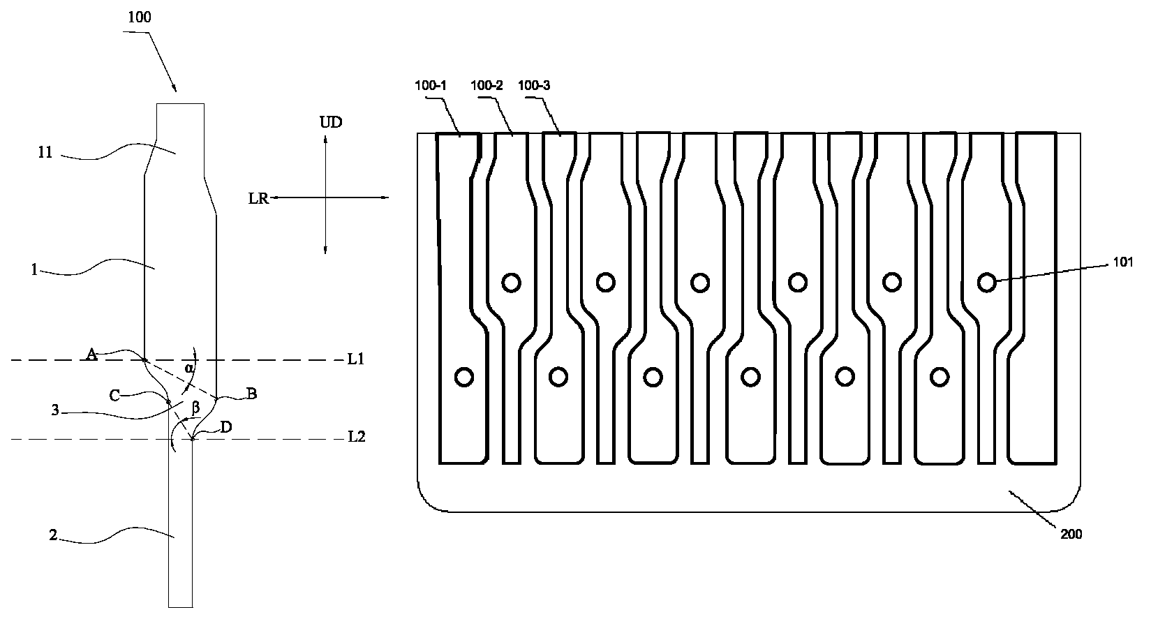 Contact piece of gold finger, gold finger and connector comprising the gold finger