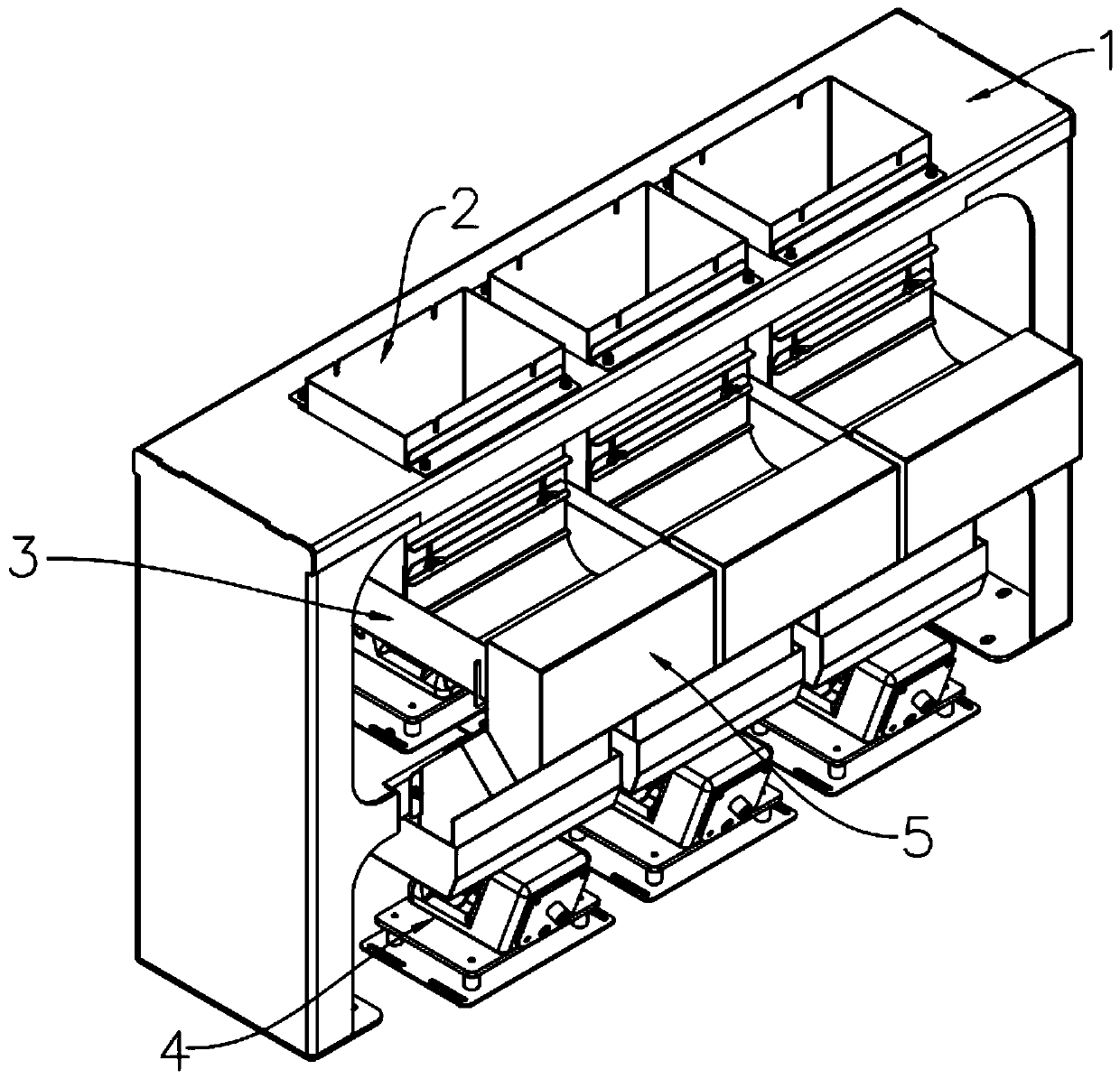 Color sorter feeding device and color sorter