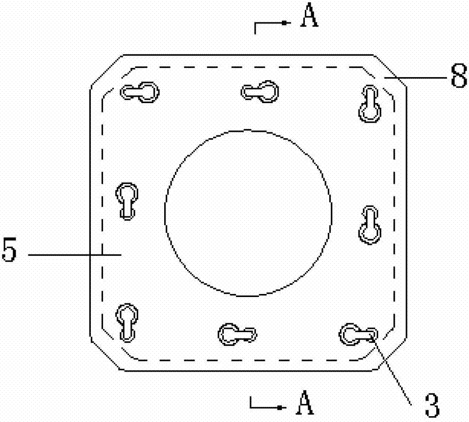 Octagonal concrete centrifugal pile and forming mould thereof