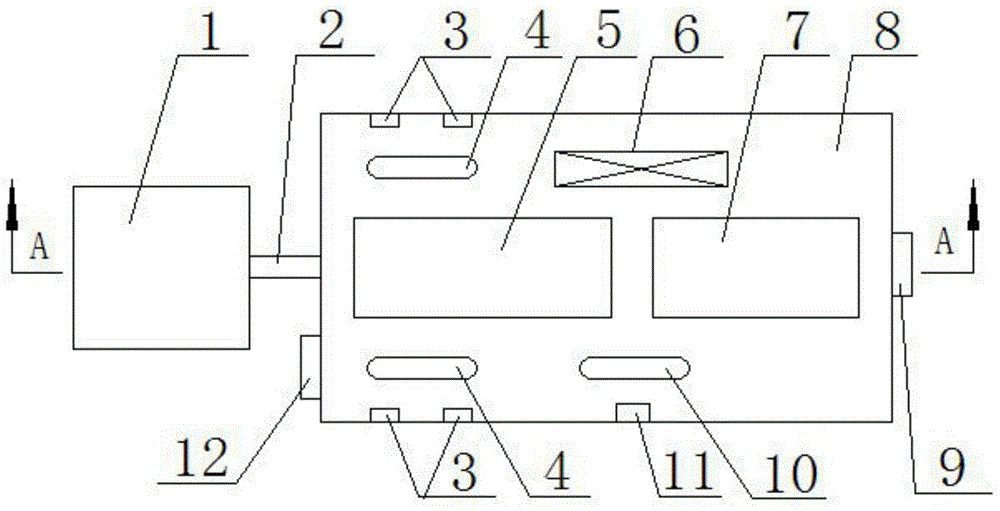 Non-oxidation brazing and thermal treatment device of hard alloy cutting teeth