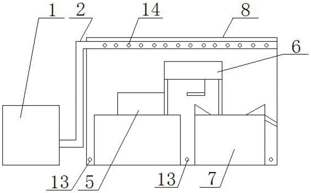 Non-oxidation brazing and thermal treatment device of hard alloy cutting teeth