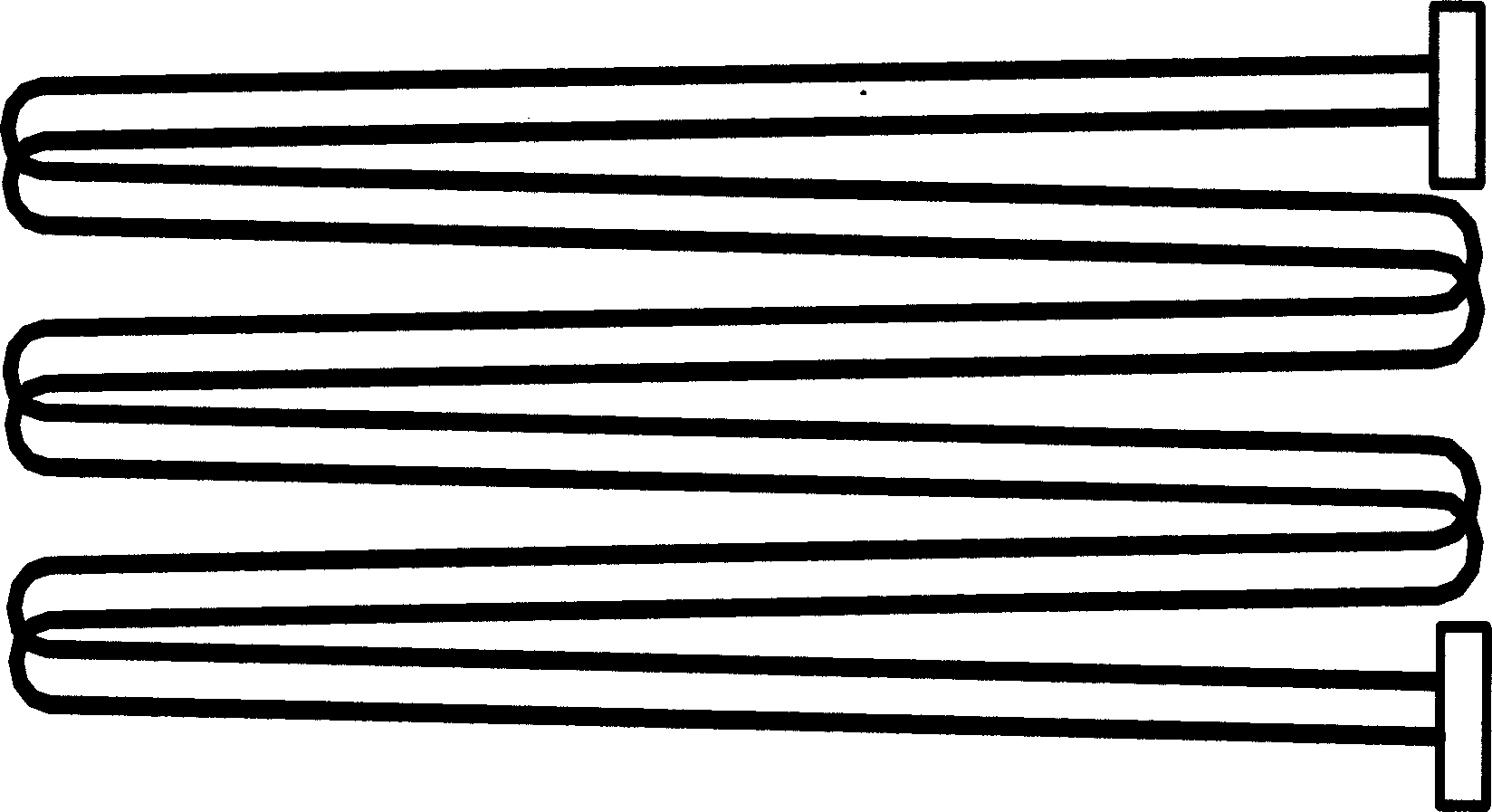 Spring tube evaporation type cold exchange device