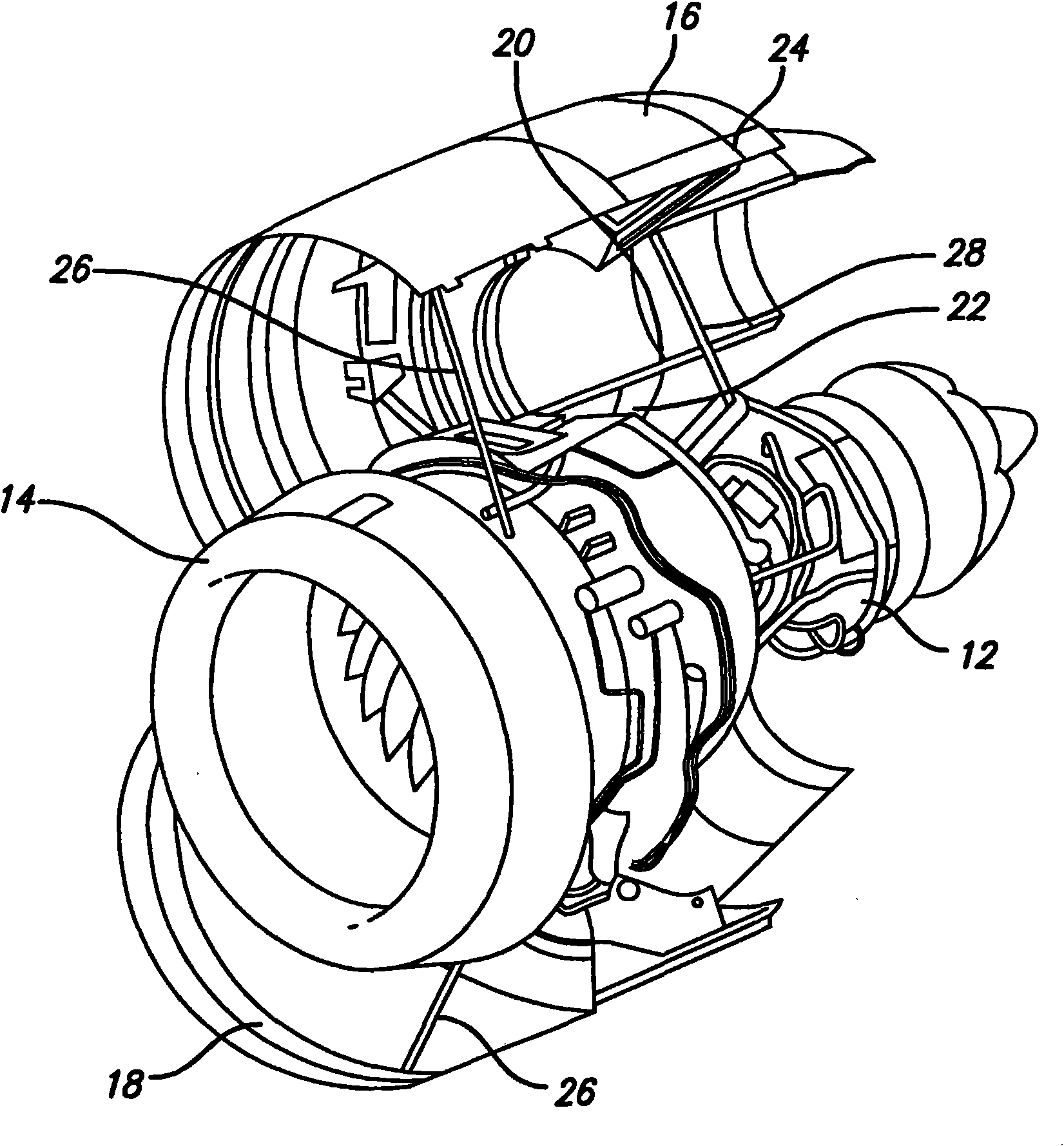 Viscous shear damping strut assembly