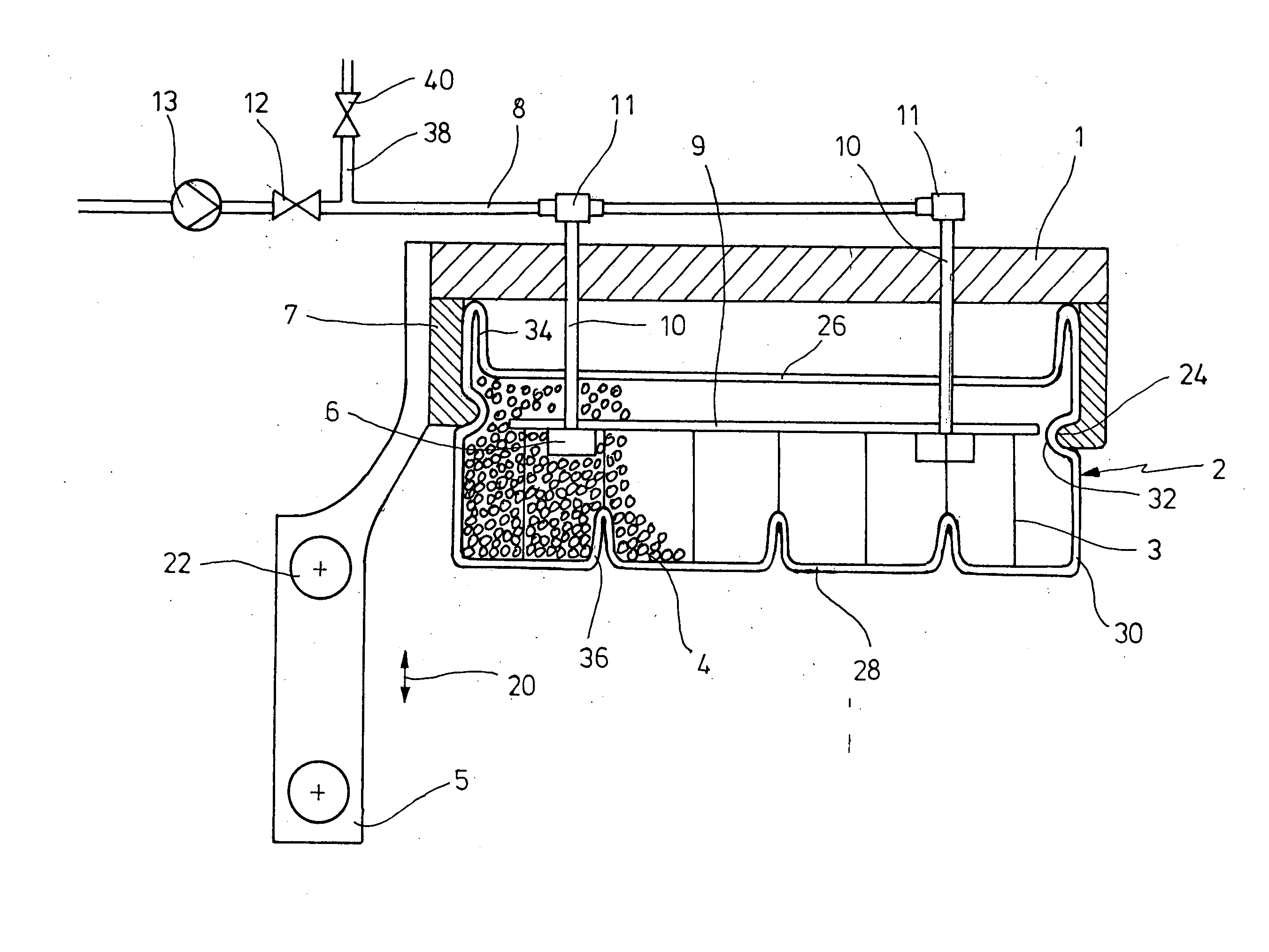 Device for holding a load on a load support of an industrial truck