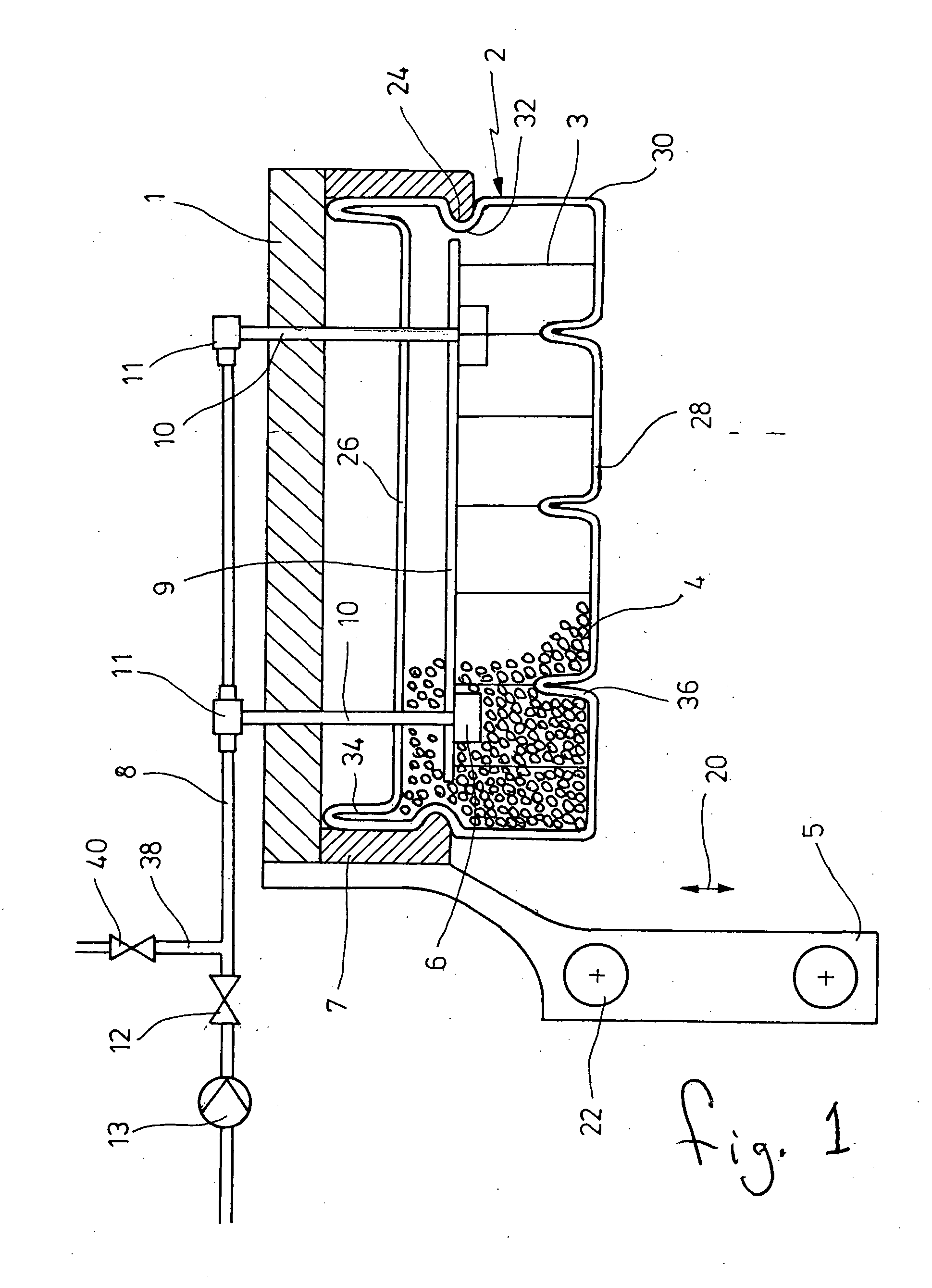 Device for holding a load on a load support of an industrial truck