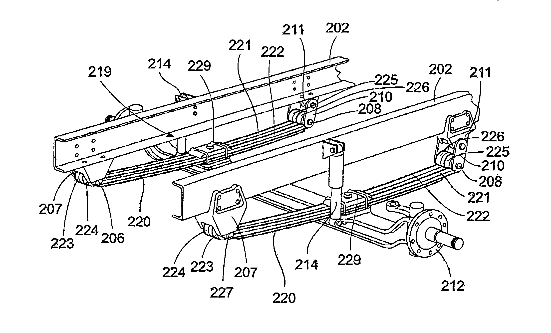 Vehicle suspension and leaf spring therefore