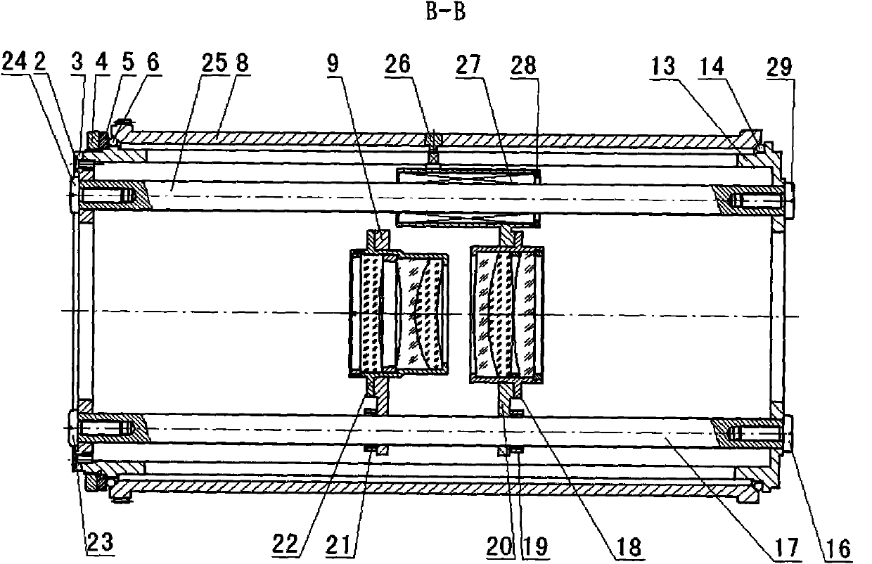 Four-slider zoom compensation mechanism of zoom lens