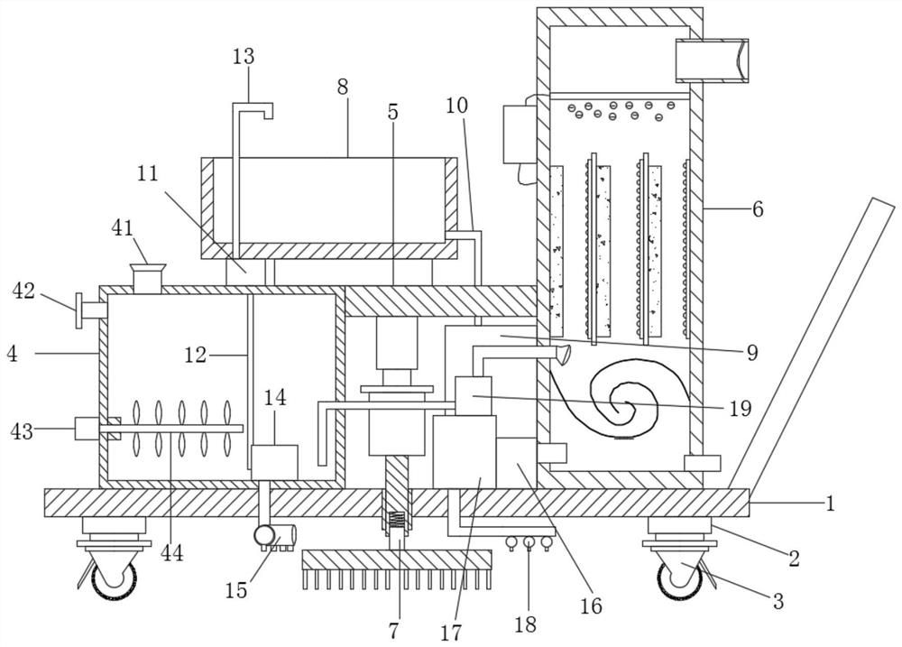 Disinfection device for intensive care unit and disinfection method thereof