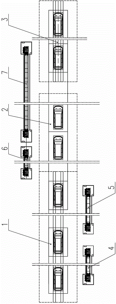 Scraped car disassembly production line