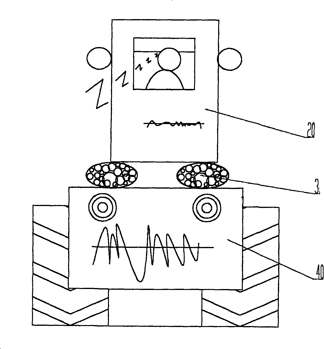 Broad band damp type vibrating isolation system