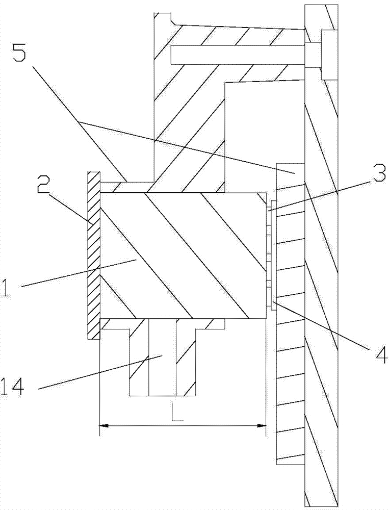 LED lamplight projection method and lamplight projection device included in same