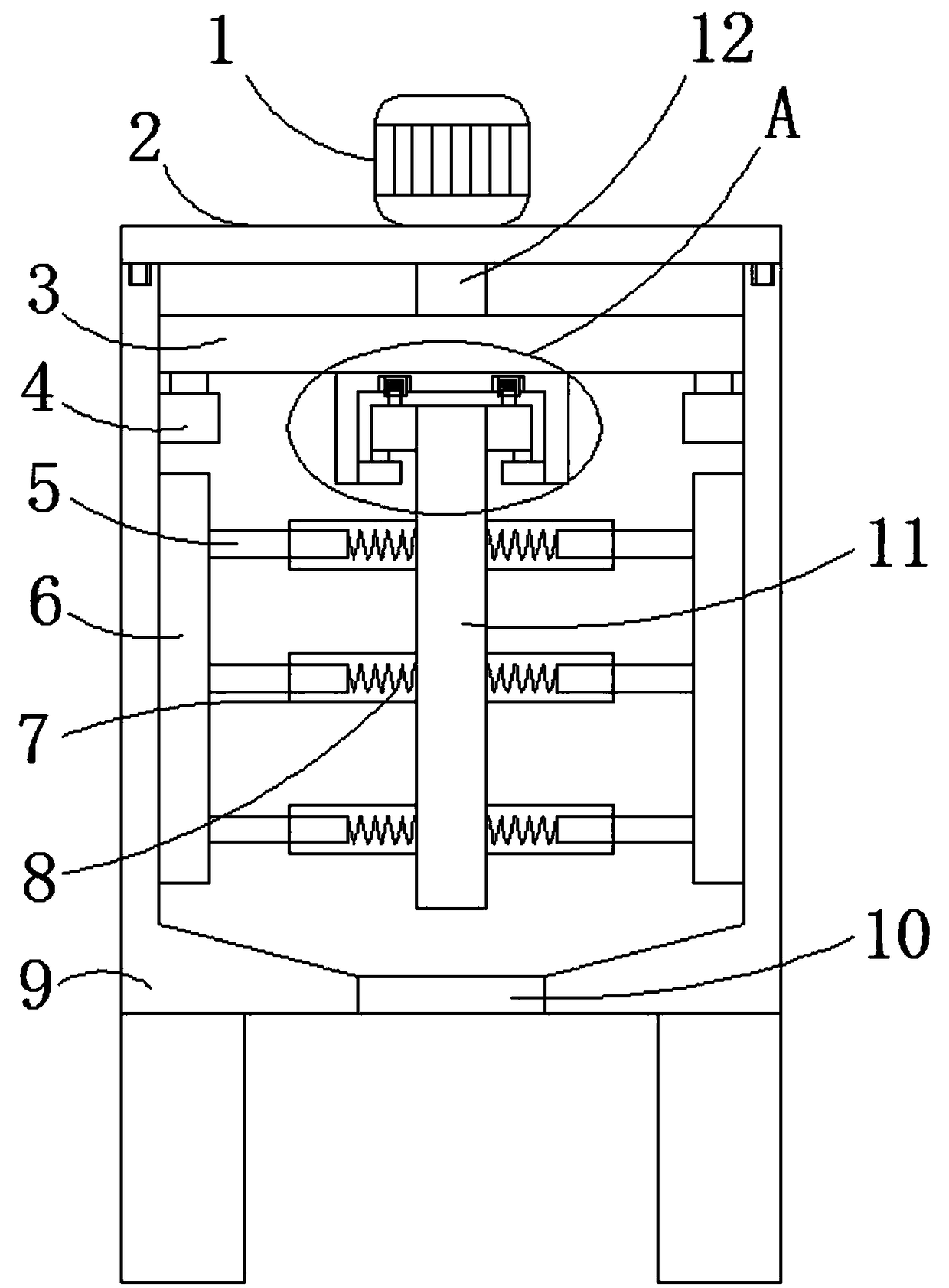 Whitewash coating material stirring apparatus for building construction