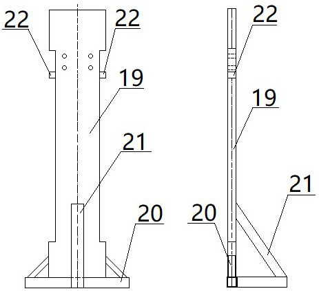 Novel rack of cold stamping forming machine and corresponding cambered-surface blade cold stamping forming machine