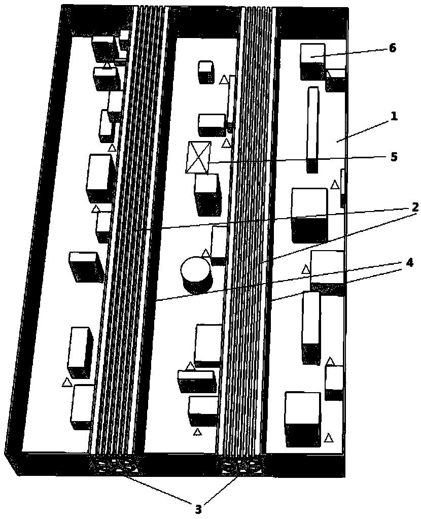 Large-power island special power supply module cooling device and temperature control method thereof