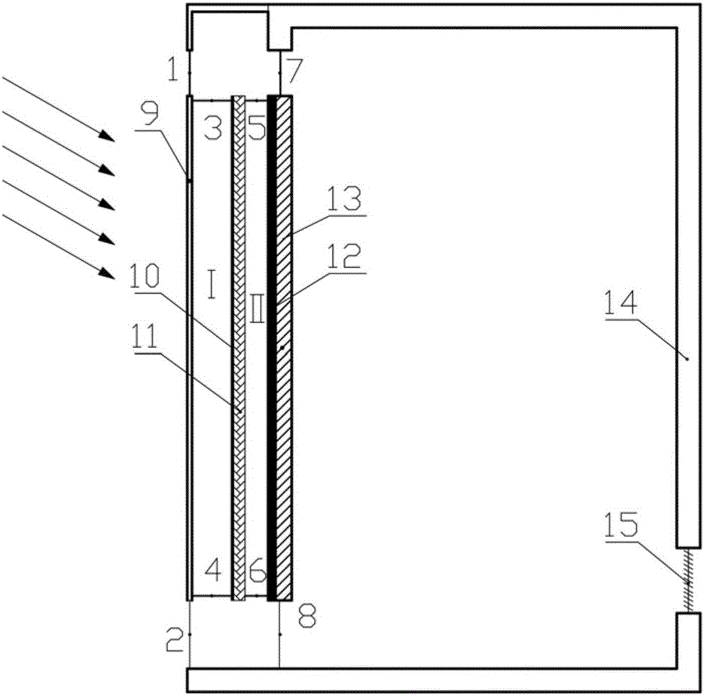 Heat storage type controllable double-channel ventilation heat preservation wall system and operation method thereof