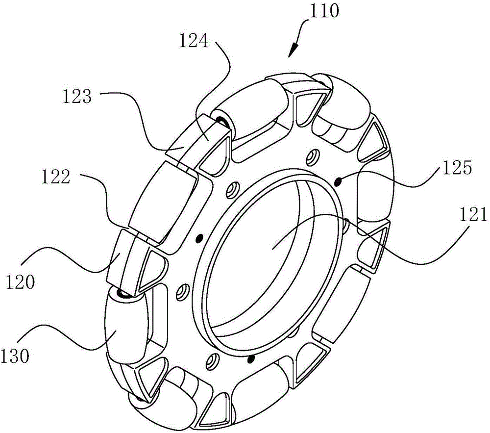 Speed reduction driving wheel and robot with same